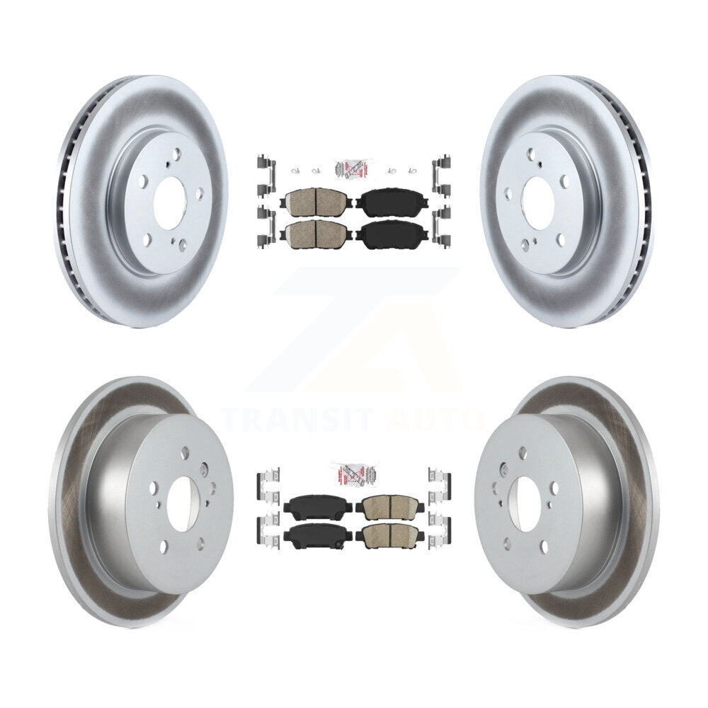 Kit de rotors de frein à disque avant et arrière en céramique, pour Toyota Sienn 2004 – 2010
