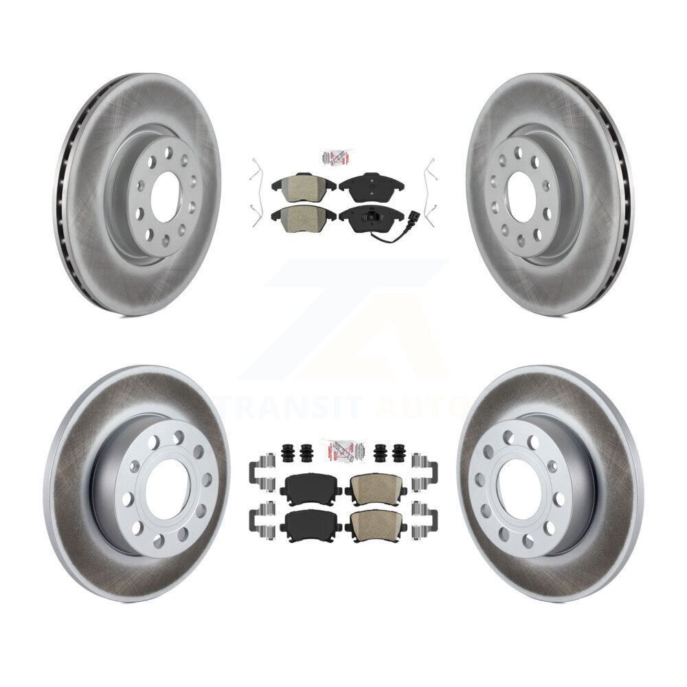 Kit de rotors de frein à revêtement en céramique, semi-métallique, avant et arrière, pour Volkswagen Rabbi