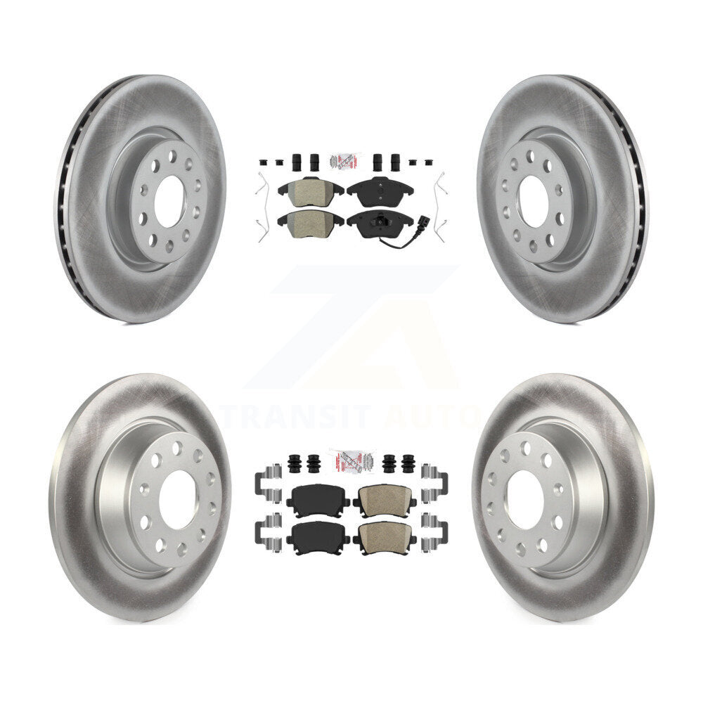 Kit de rotors de frein à revêtement en céramique, semi-métallique, avant et arrière, pour Volkswagen CC GT