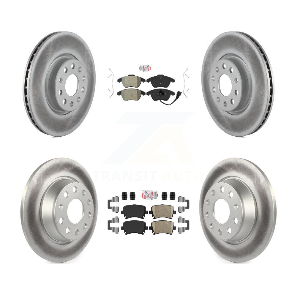 Kit de rotors de frein à revêtement en céramique, semi-métallique, avant et arrière, pour Volkswagen CC GT
