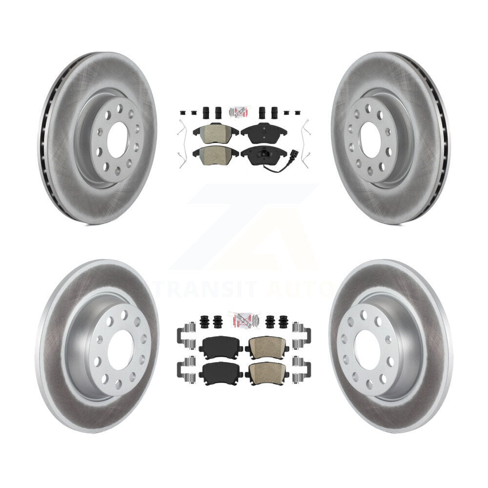 Kit de Rotor de frein à revêtement en céramique, semi-métallique avant et arrière, pour Volkswagen GTI Eo