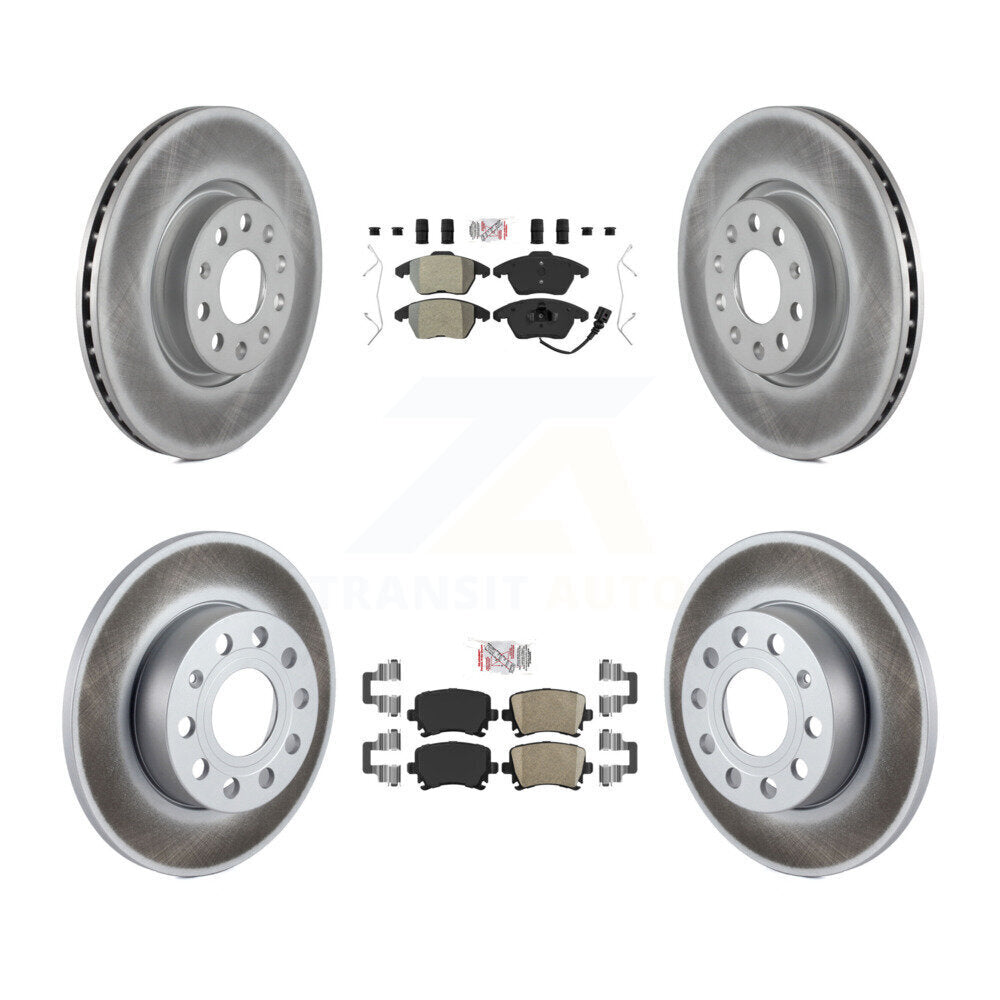Kit de rotors de frein à revêtement en céramique, semi-métallique, avant et arrière, pour Volkswagen Rabbi