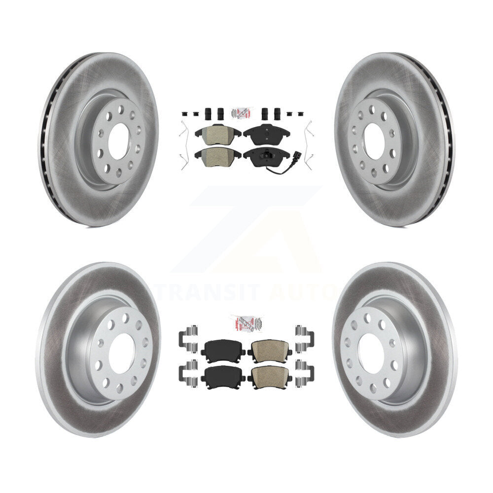 Kit de Rotor de frein à revêtement en céramique, semi-métallique avant et arrière, pour Volkswagen GTI Eo