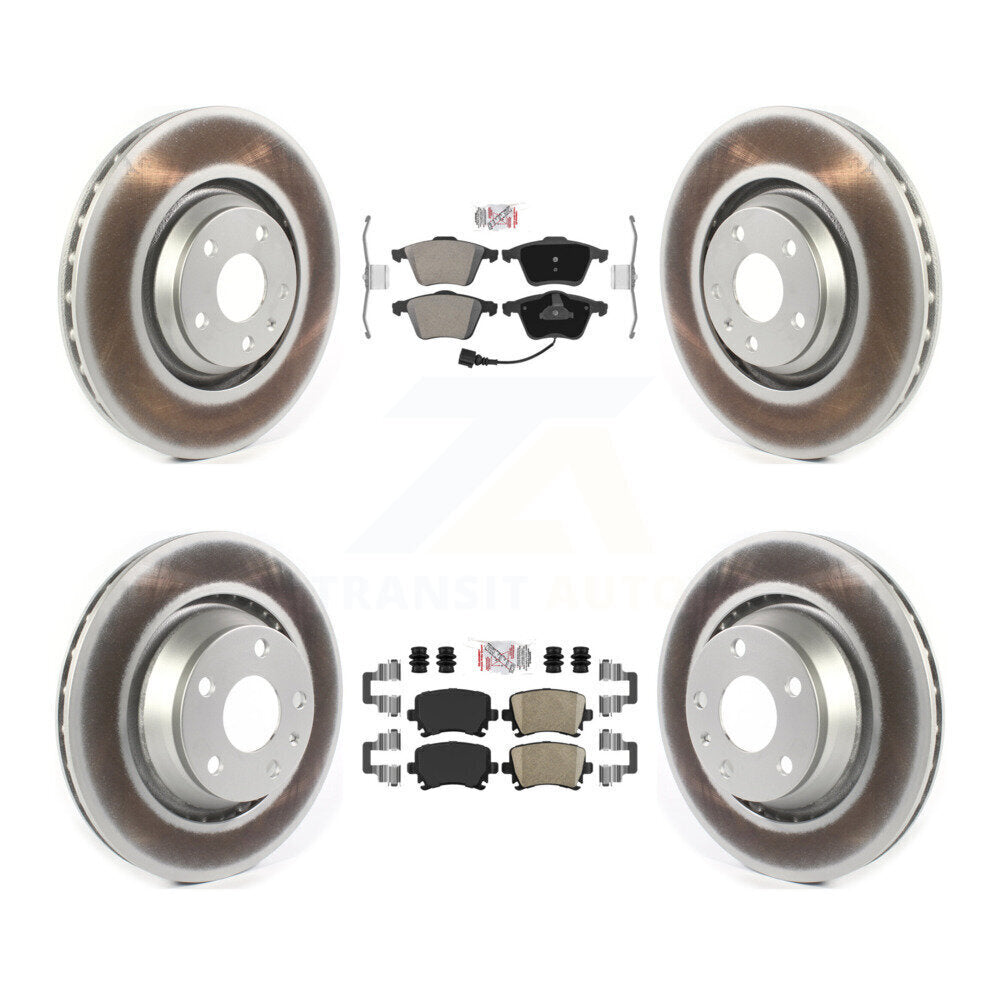 Kit de Rotor de frein avec revêtement de plaquettes en céramique, semi-métallique avant et arrière, pour Audi TTS Quattr