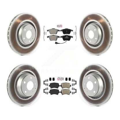 Kit de Rotor de frein avec revêtement de plaquettes en céramique, semi-métallique avant et arrière, pour Audi TTS Quattr