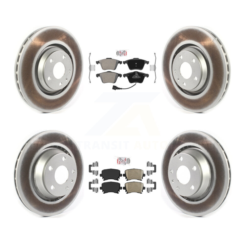 Kit de Rotor de frein avec revêtement de plaquettes en céramique, semi-métallique avant et arrière, pour Audi TTS Quattr