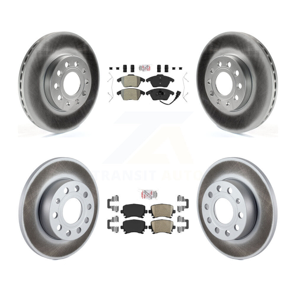 Kit de rotors de frein à revêtement en céramique, semi-métallique, avant et arrière, pour Volkswagen Rabbi
