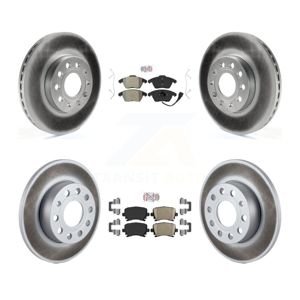 Kit de rotors de frein à revêtement en céramique, semi-métallique, avant et arrière, pour Volkswagen Rabbi