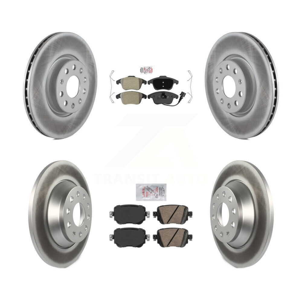 Kit de rotors de frein avant et arrière semi-métalliques avec revêtement en céramique, pour Audi Q3 Quattr