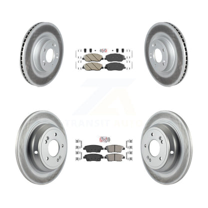 Kit de plaquettes en céramique avant et arrière et disques de frein enduits, pour Hyundai Genesis 3.8