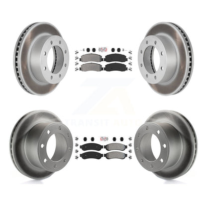 Kit de rotors de frein à revêtement semi-métallique avant et arrière, pour Ford F-250 Super Duty 4W