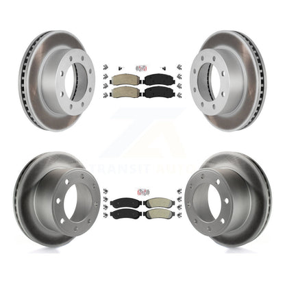 Kit de rotors de frein à revêtement semi-métallique avant et arrière, pour Ford F-250 Super Duty 4W