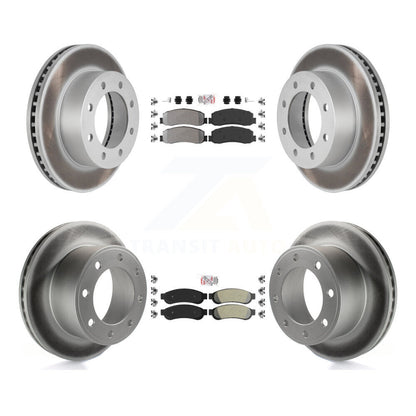 Kit de rotors de frein à revêtement semi-métallique avant et arrière, pour Ford F-350 Super Duty 4W