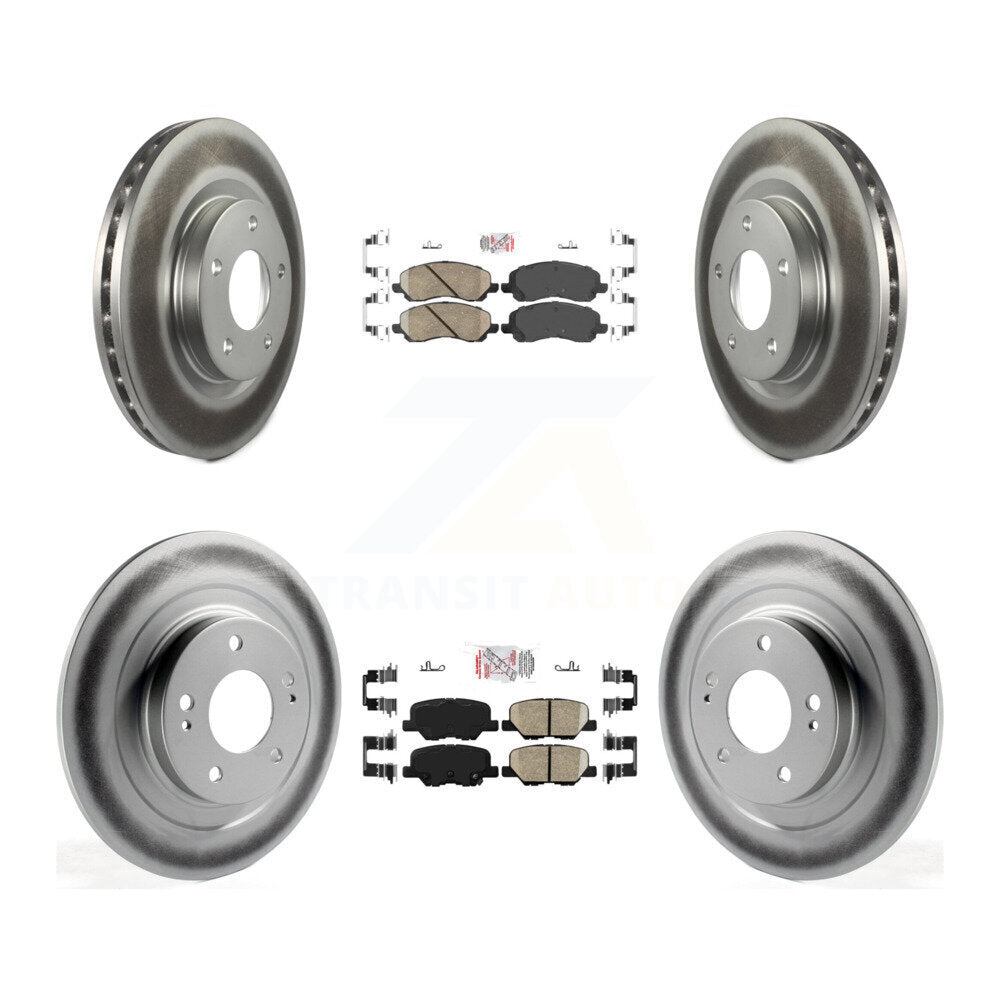 Kit de Rotor de frein enduit de plaquettes en céramique avant et arrière, pour Mitsubishi RVR Outlander Spor
