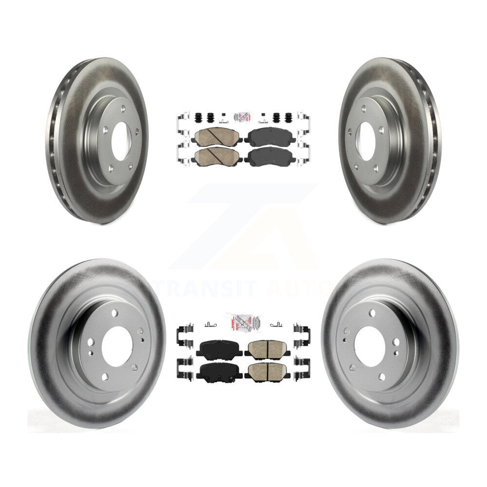 Kit de Rotor de frein enduit de plaquettes en céramique avant et arrière, pour Mitsubishi RVR Outlander Spor