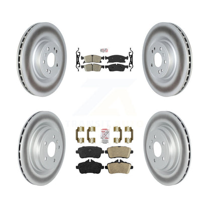 Kit de plaquettes en céramique avant et arrière et de rotors de frein à disque revêtus pour Mercedes-Benz GLE40