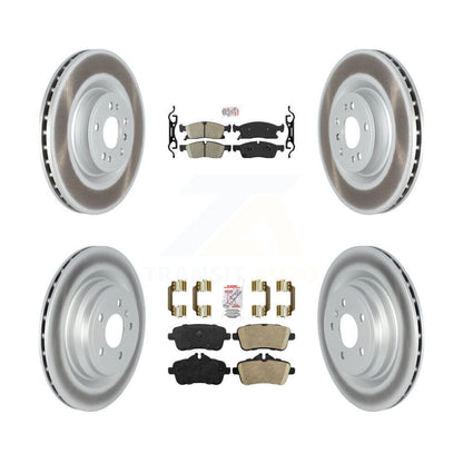 Kit de plaquettes en céramique avant et arrière et de rotors de frein à disque revêtus pour Mercedes-Benz GLE40