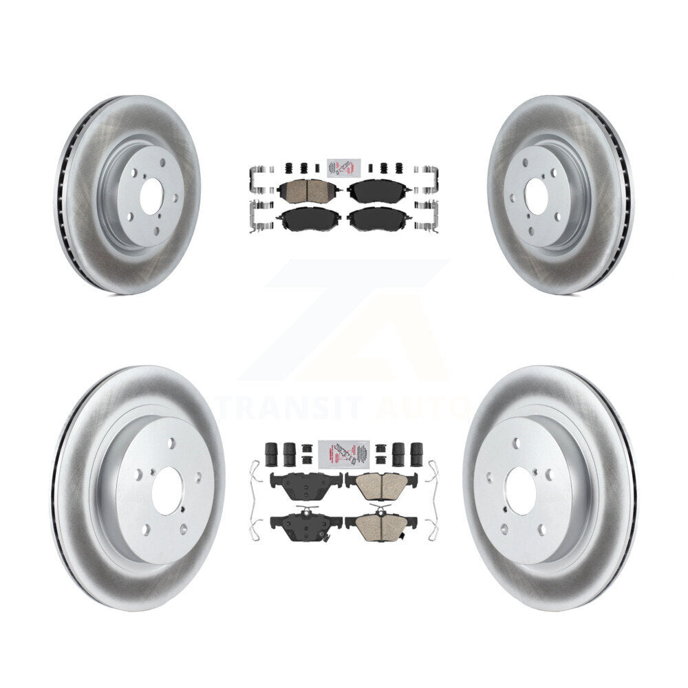 Kit de Rotor de frein à disque enduit de tampons en céramique avant et arrière, pour Subaru Outback WRX Legac