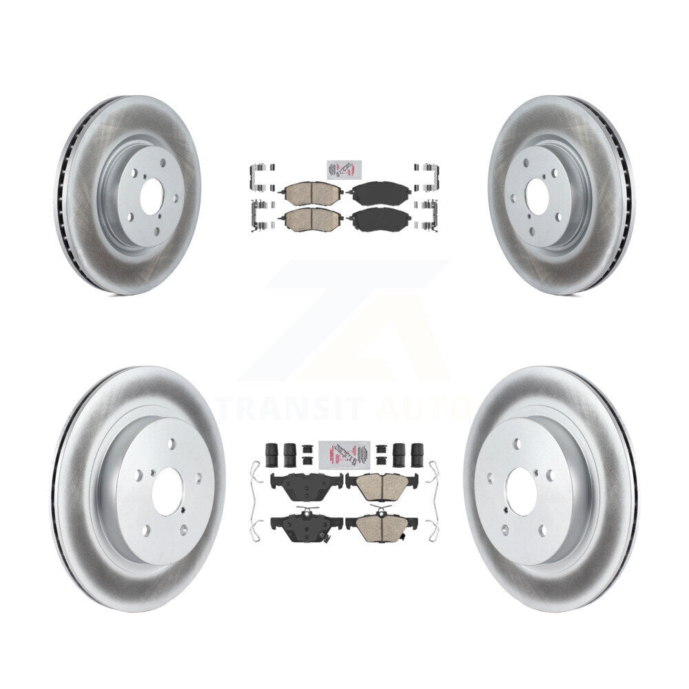 Kit de Rotor de frein à disque enduit de tampons en céramique avant et arrière, pour Subaru Outback WRX Legac