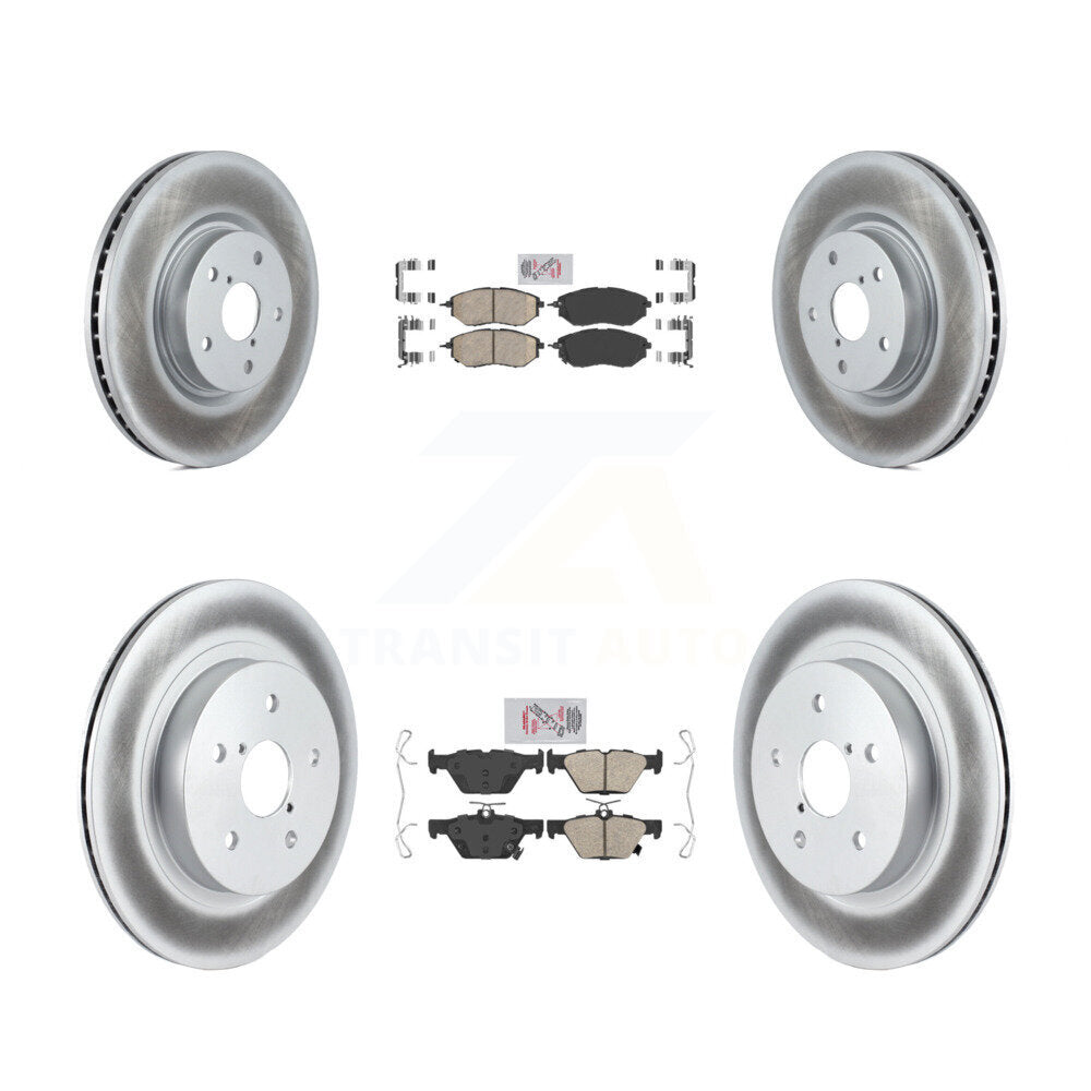 Kit de Rotor de frein à disque enduit de tampons en céramique avant et arrière, pour Subaru Outback WRX Legac