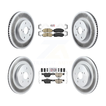Kit de plaquettes en céramique avant et arrière et Rotor de frein revêtu pour Subaru Legacy 2016 2.5 – 2019