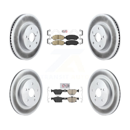 Kit de plaquettes en céramique avant et arrière et Rotor de frein revêtu pour Subaru Legacy 2016 2.5 – 2019