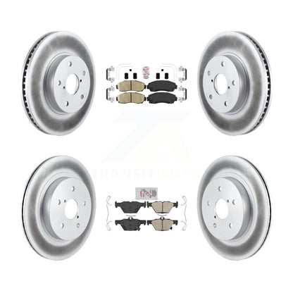Kit de plaquettes en céramique avant et arrière et Rotor de frein revêtu pour Subaru Legacy 2016 2.5 – 2019