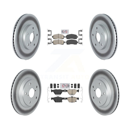Kit de plaquettes en céramique avant et arrière et disques de frein enduits pour Subaru Forester
