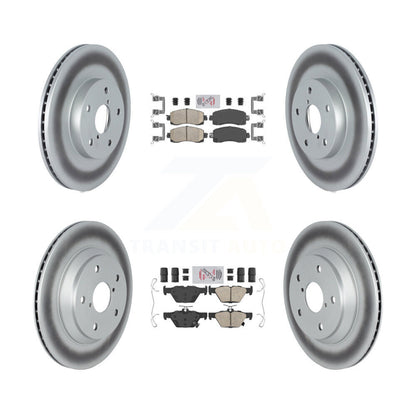 Kit de plaquettes en céramique avant et arrière et disques de frein enduits pour Subaru Forester