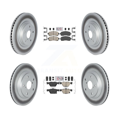 Kit de plaquettes en céramique avant et arrière et disques de frein enduits pour Subaru Forester