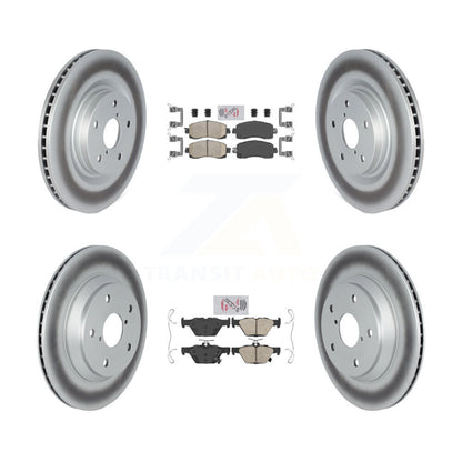 Kit de plaquettes en céramique avant et arrière et disques de frein enduits pour Subaru Forester