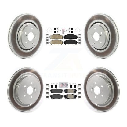 Kit de Rotor de frein à disque enduit de tampons en céramique avant et arrière, pour Lexus RX350 RX450h RX350