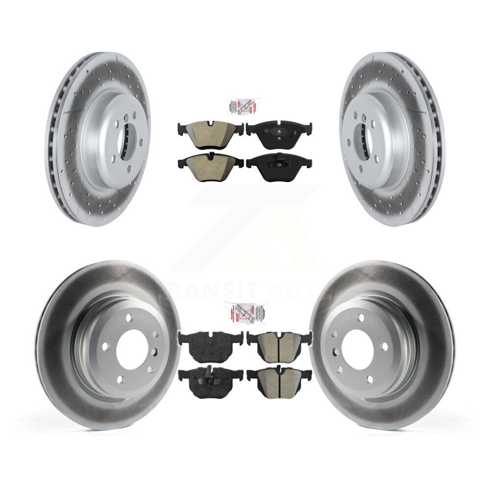Kit de Rotor de frein à revêtement de plaquettes semi-métalliques avant et arrière, pour BMW 335i Cabriolet/Coupé