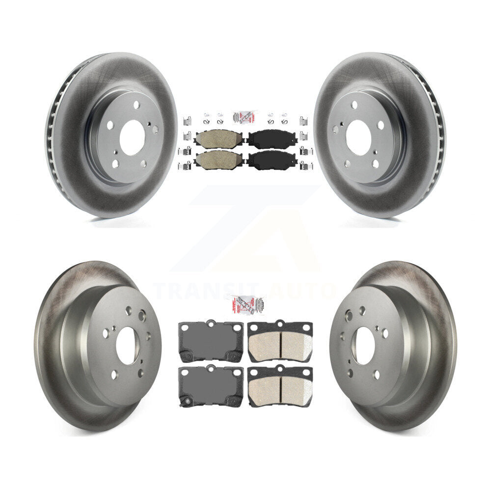 Kit de Rotor de frein à disque enduit de plaquettes en céramique avant semi-métalliques arrière pour Lexus IS25