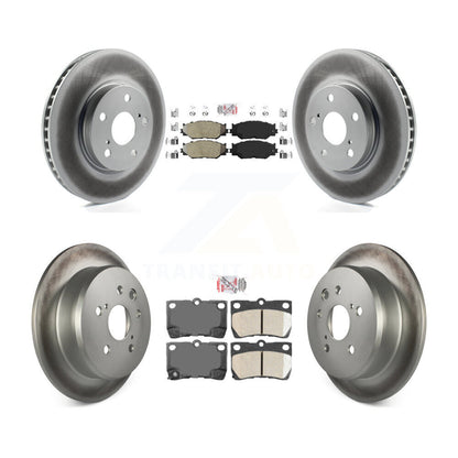 Kit de Rotor de frein à disque enduit de plaquettes en céramique avant semi-métalliques arrière pour Lexus IS25