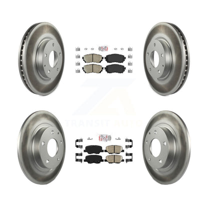 Kit de plaquettes en céramique avant et arrière et de rotors de frein à disque revêtus pour Mazda 6 KGA-103212