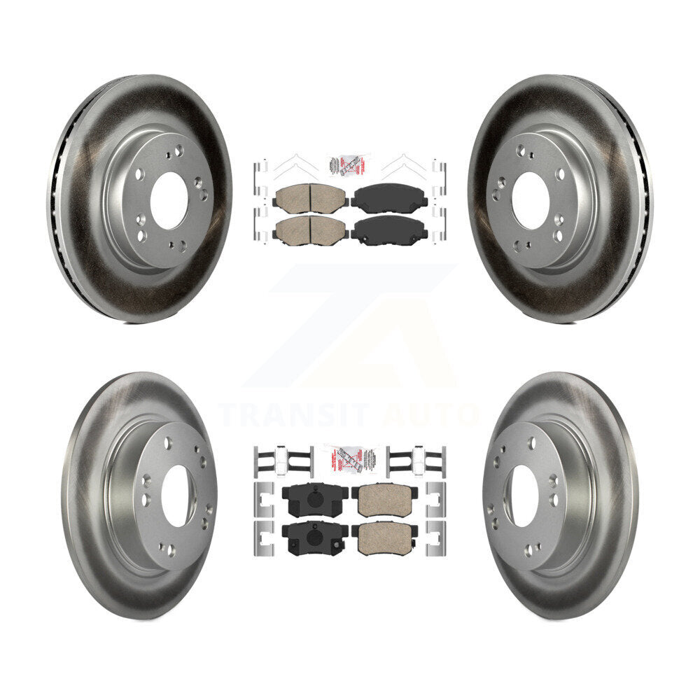 Kit de plaquettes en céramique avant et arrière et disques de frein à disque revêtus pour Acura ILX 2.0 2013