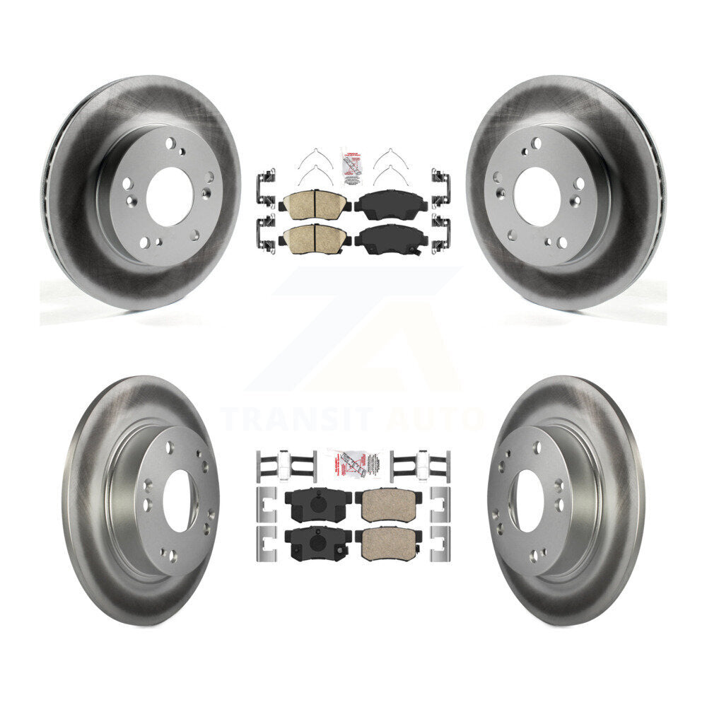 Kit de rotors de frein à disque recouverts de plaquettes en céramique avant et arrière, pour Acura ILX 2013 2015 1.5