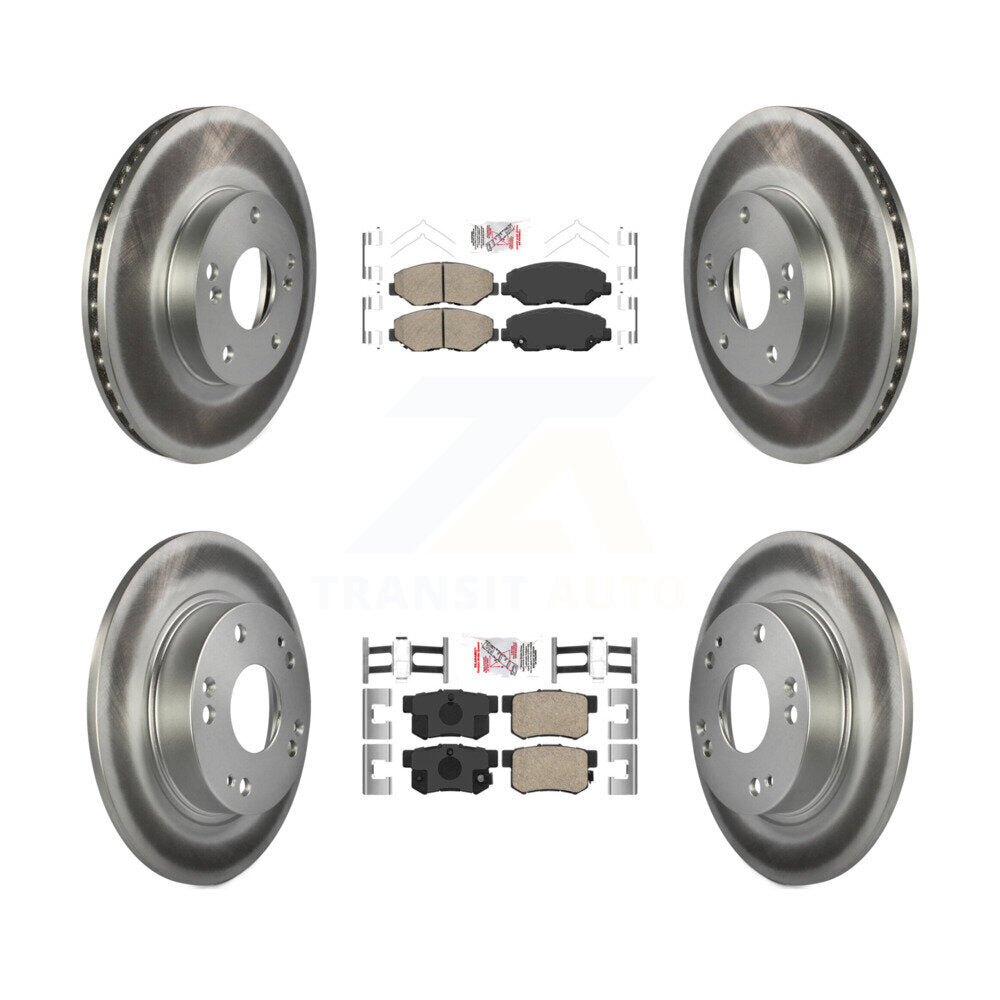 Kit de rotors de frein à disque recouverts de plaquettes en céramique avant et arrière, pour Acura ILX 2014 2015 2.0