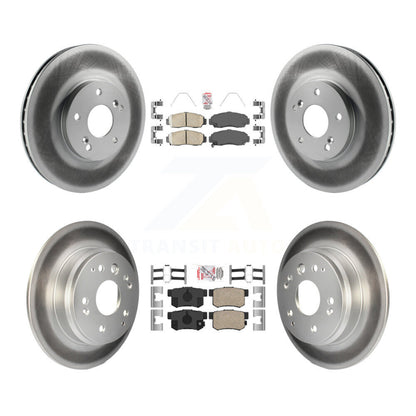 Kit de plaquettes en céramique avant et arrière et de rotors de frein à disque revêtus pour Acura TL KGA-10323