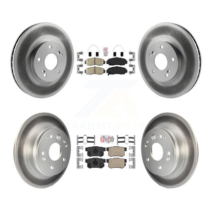 Kit de plaquettes en céramique avant et arrière et de rotors de frein à disque revêtus pour Acura TL KGA-10323