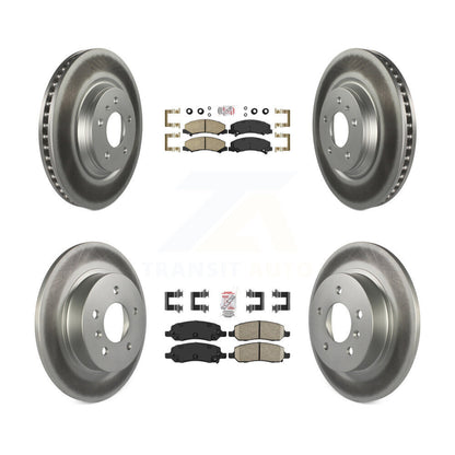 Kit de Rotors de frein à disque, revêtement de coussinets en céramique avant et arrière, pour Buick Lucerne Cadillac DT