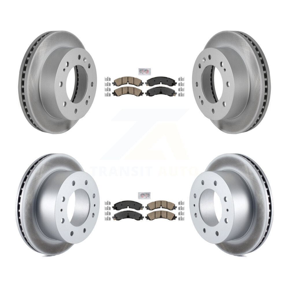 Kit de plaquettes en céramique avant et arrière et Rotor de frein revêtu, pour GMC Chevrolet Sierra 2500 H