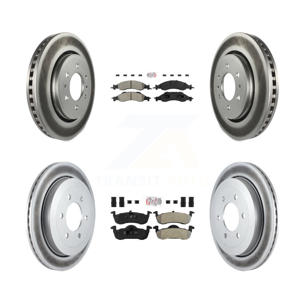 Kit de rotors de frein à revêtement semi-métallique avant et arrière, pour Ford Expedition Lincol