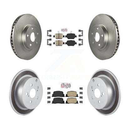 Kit de plaquettes en céramique avant et arrière et de rotors de frein à disque revêtus pour Scion tC 2005 – 2010