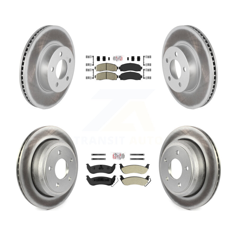 Kit de rotors de frein à revêtement semi-métallique avant et arrière en céramique, pour Ford Ranger Mazd