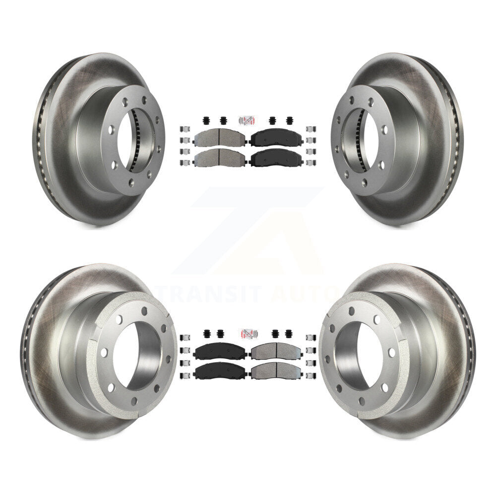 Kit de rotors de frein à revêtement semi-métallique avant et arrière, pour Ford F-250 Super Duty 4W