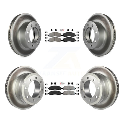 Kit de rotors de frein à revêtement semi-métallique avant et arrière, pour Ford F-250 Super Duty 4W