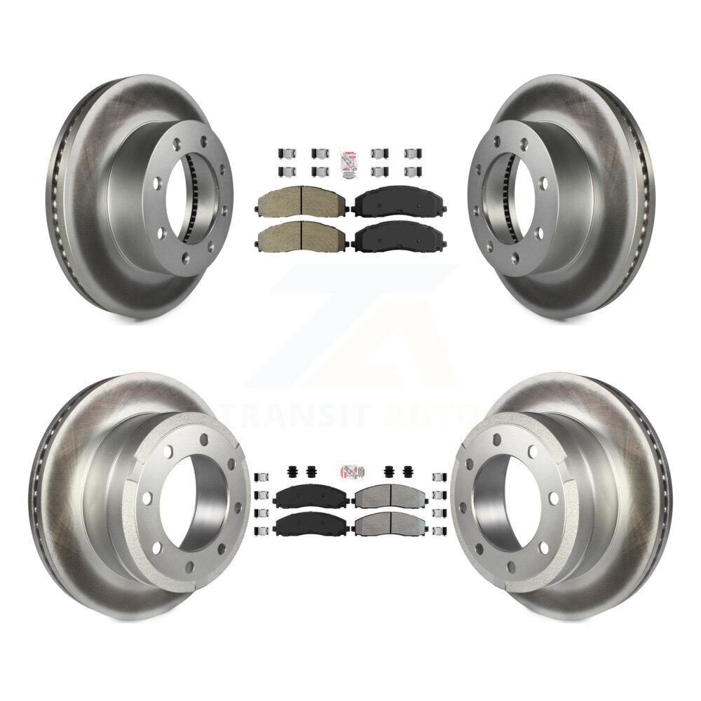 Kit de rotors de frein à revêtement semi-métallique avant et arrière, pour Ford F-250 Super Duty 4W