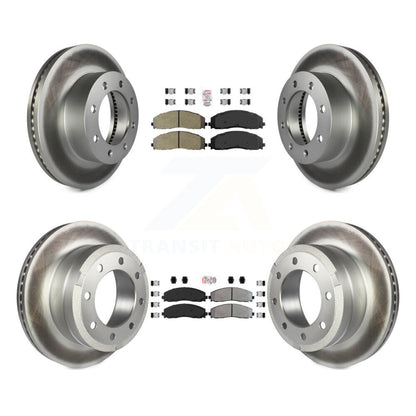 Kit de rotors de frein à revêtement semi-métallique avant et arrière, pour Ford F-250 Super Duty 4W